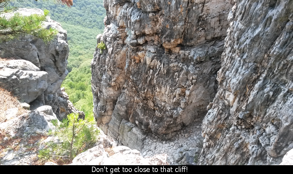 Don't get too close to that cliff!