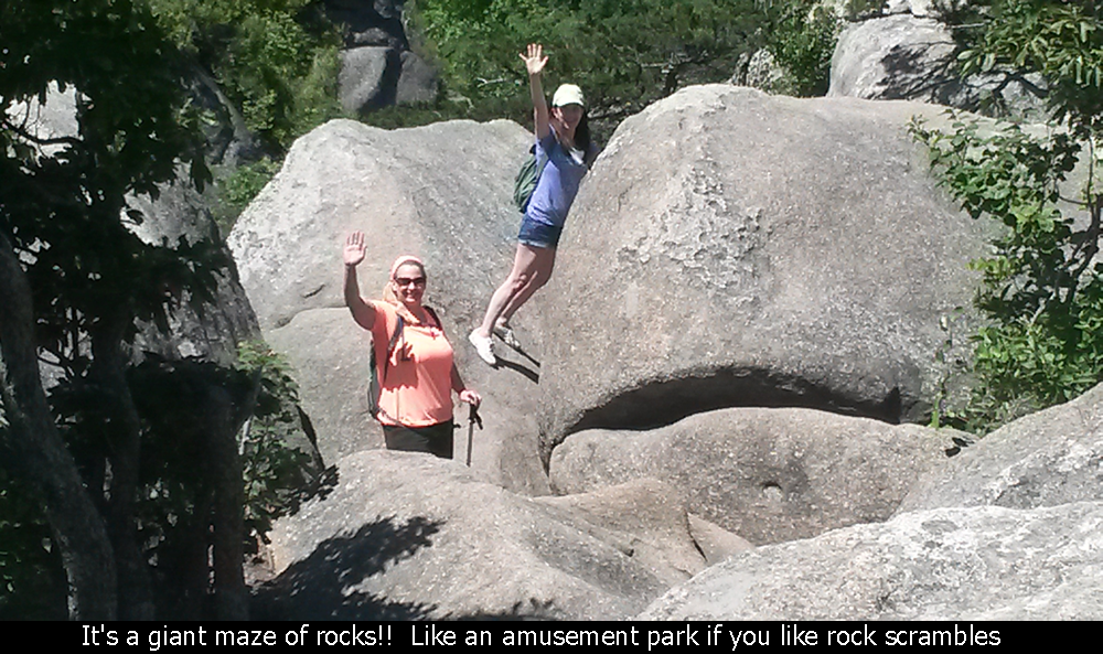 It's a giant maze of rocks! Like an amusement park if you like rock scrambles
