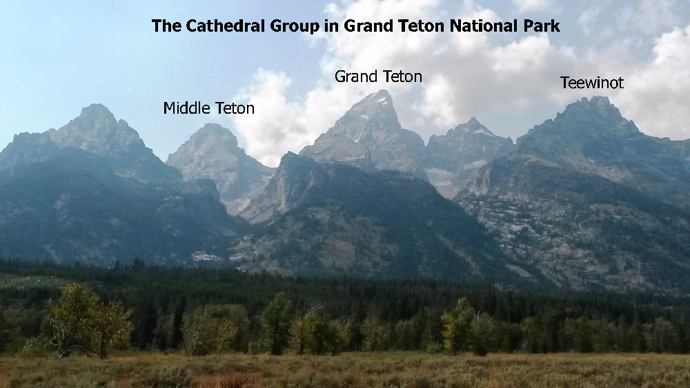 The Cathedral Group in Grand Teton National Park