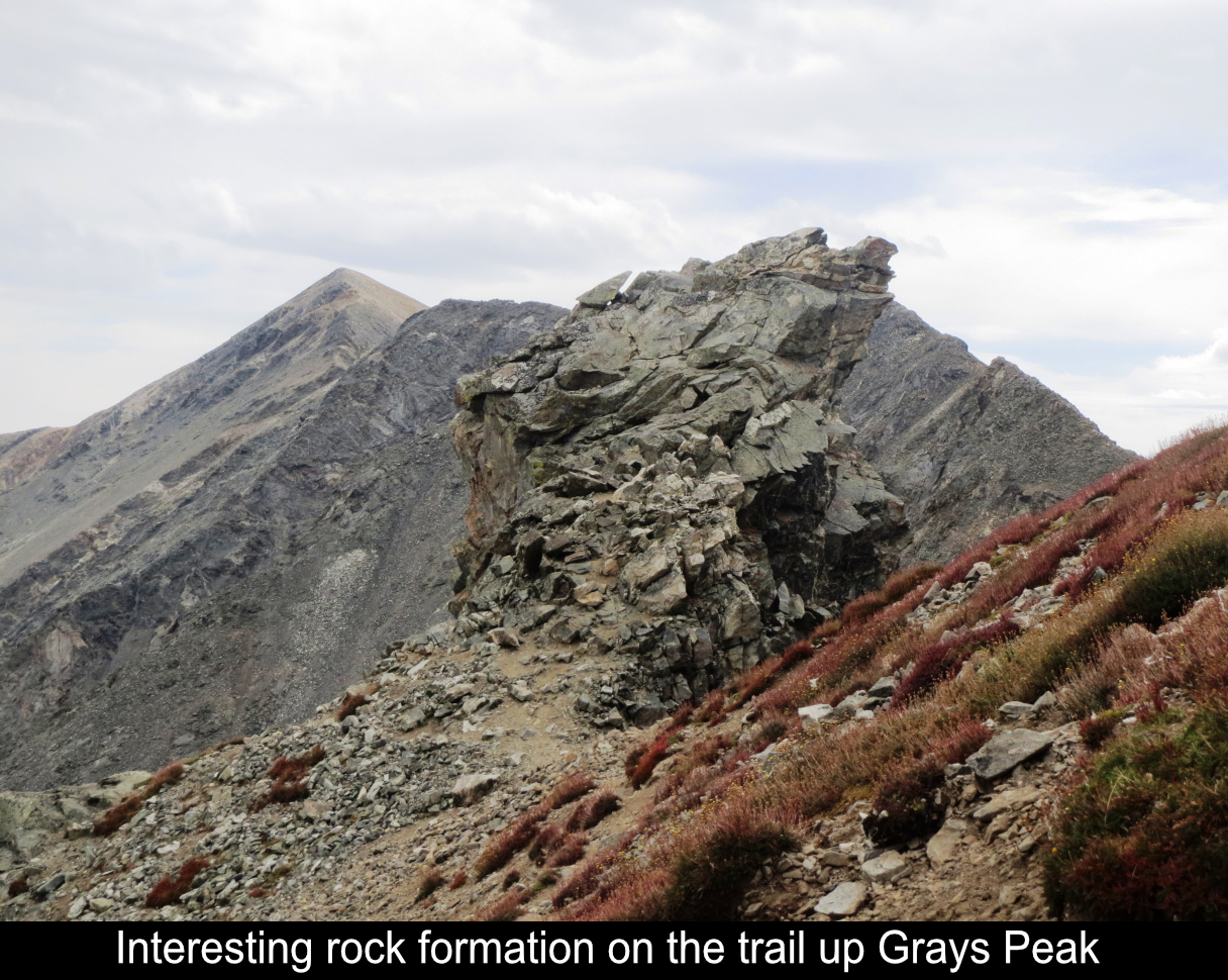 Interesting Rock Formation On Grays Peak