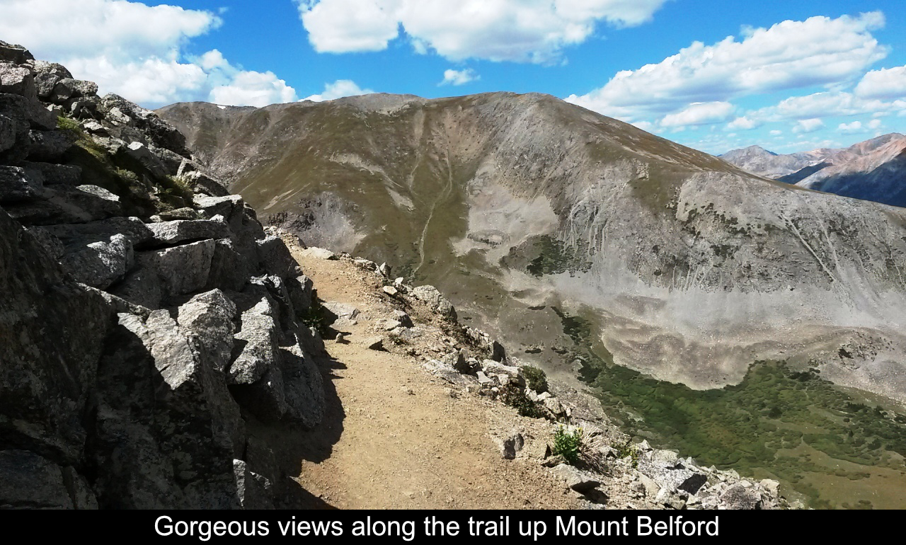 Gorgeous Views Along Mount Belford Trail