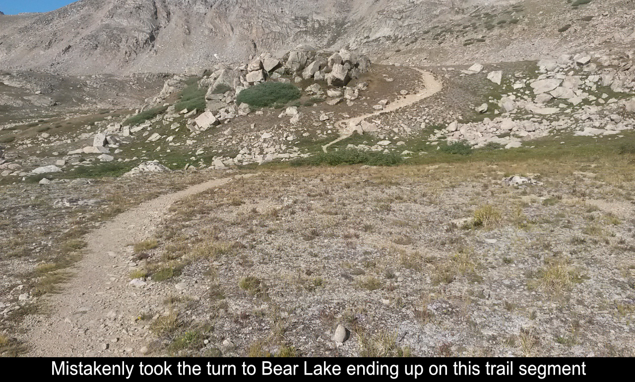 Mistaken Trail To Bear Lake