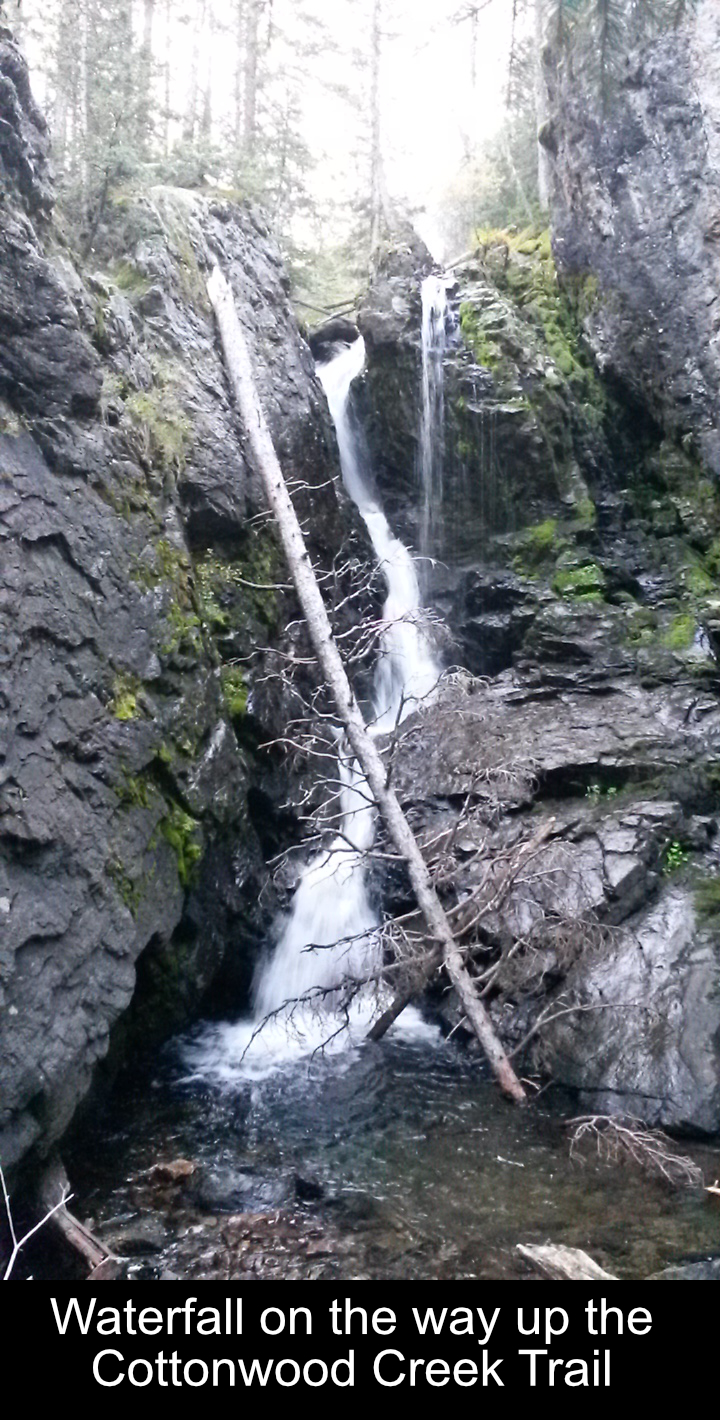 Waterfall On Cottonwood Creek Trail