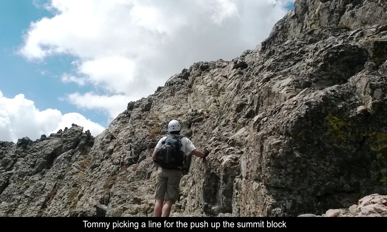 Tommy Picking Line Up Summit Block