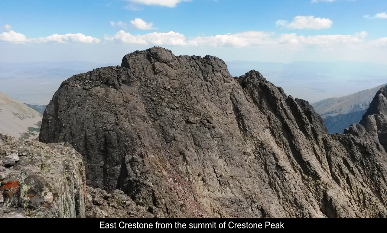 East Crestone From The Summit Of Crestone Peak