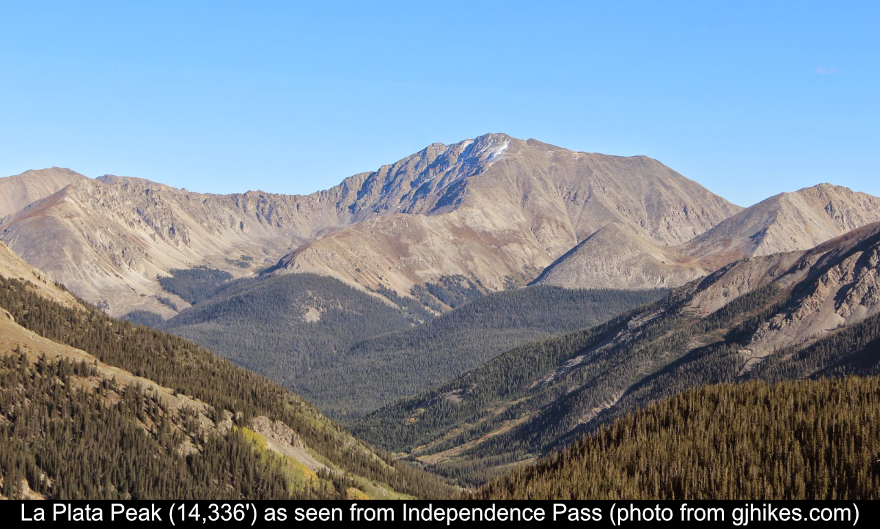 La Plata Peak From Independence Pass
