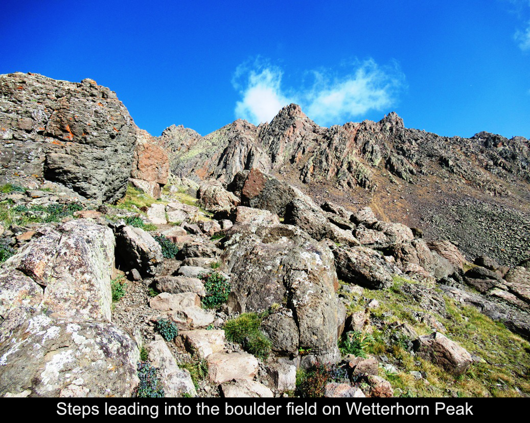 Steps Into Boulder Field