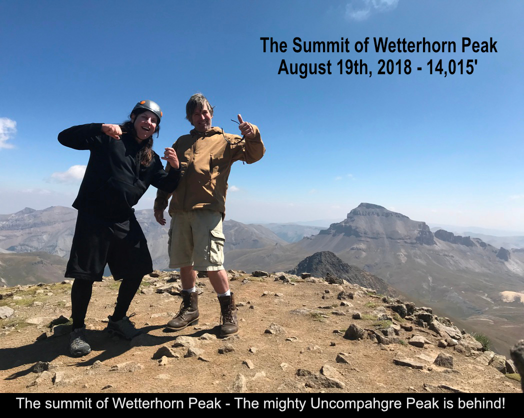 Summit Of Wetterhorn Peak