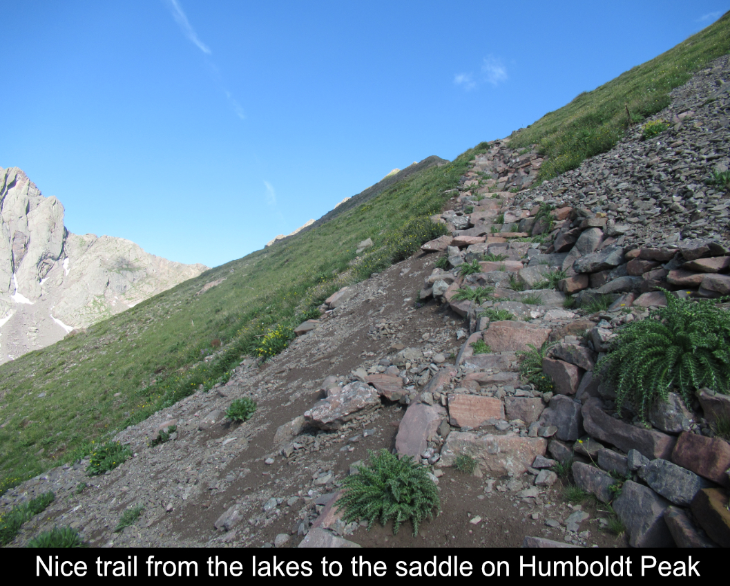 Nice Trail From Lakes To Ridge On Humboldt Peak