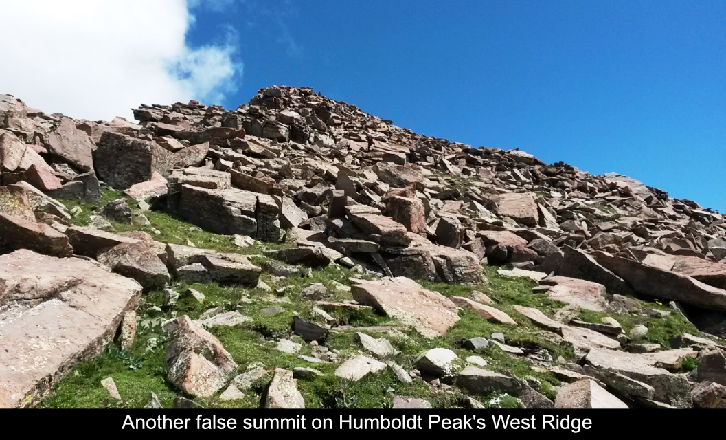 Another False Summit On Humboldt Peaks West Ridge