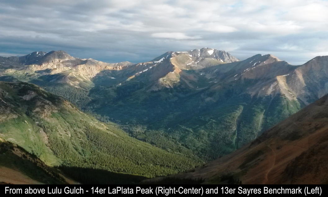 LaPlata Peak And Sayres Benchmark From Lulu Gulch