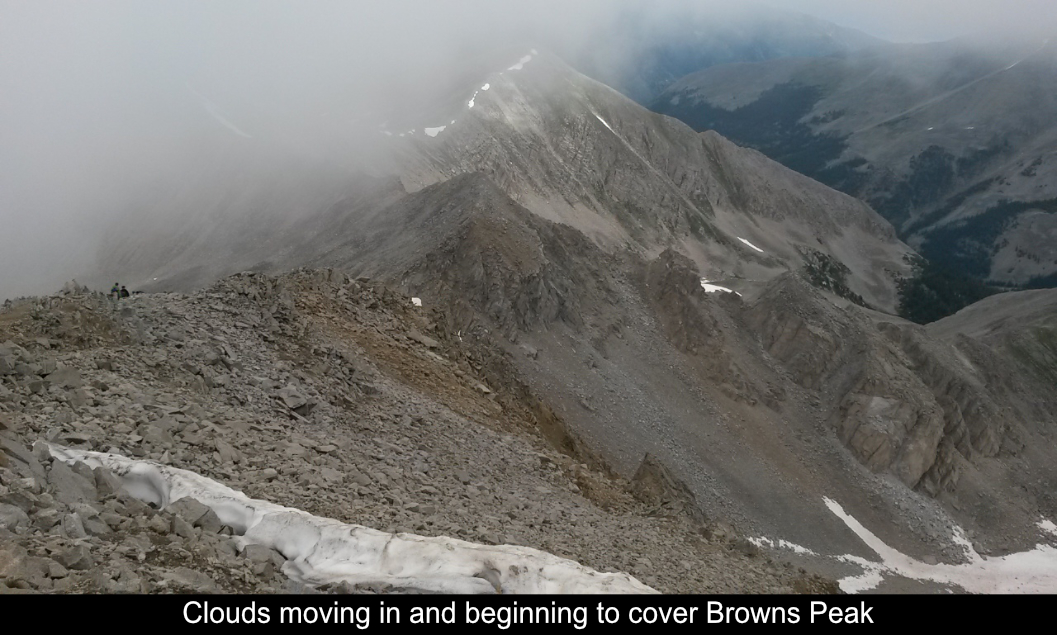 Clouds Beginning To Cover Browns Peak