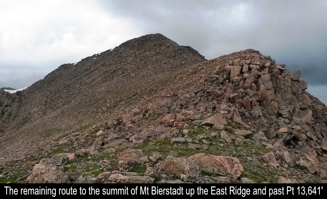 Remaining Route To Bierstadt On East Ridge