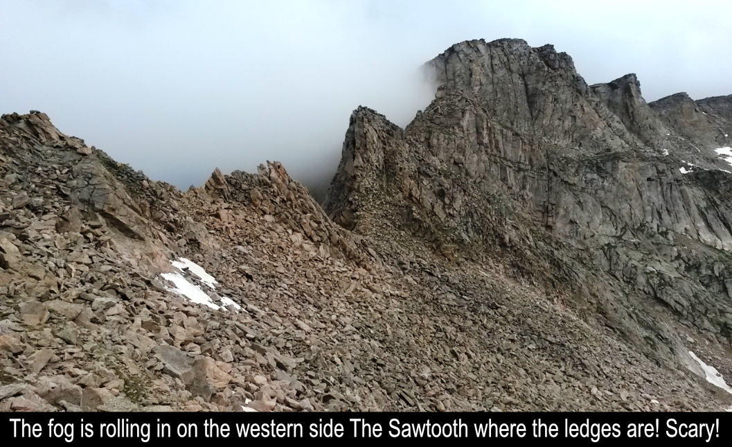 Fog Rolling In On Western Side Of The Sawtooth