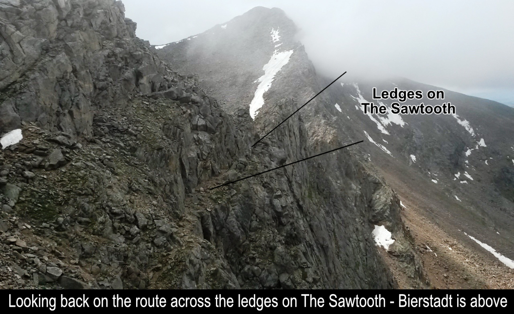 Route Across The Ledges Of Sawtooth