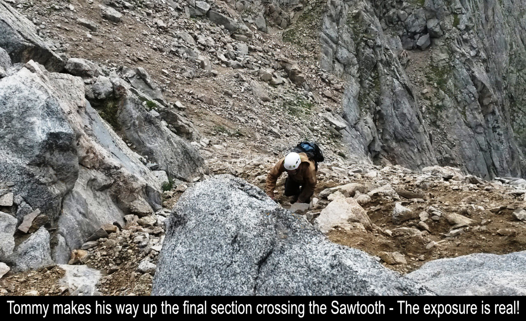Tommy On Final Section Of The Sawtooth