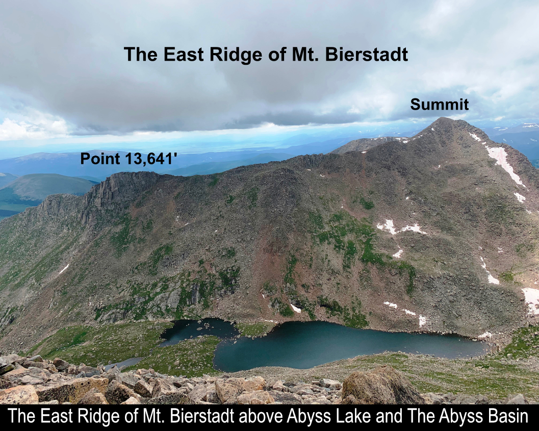 East Ridge Of Bierstadt Abyss Lake Abyss Basin