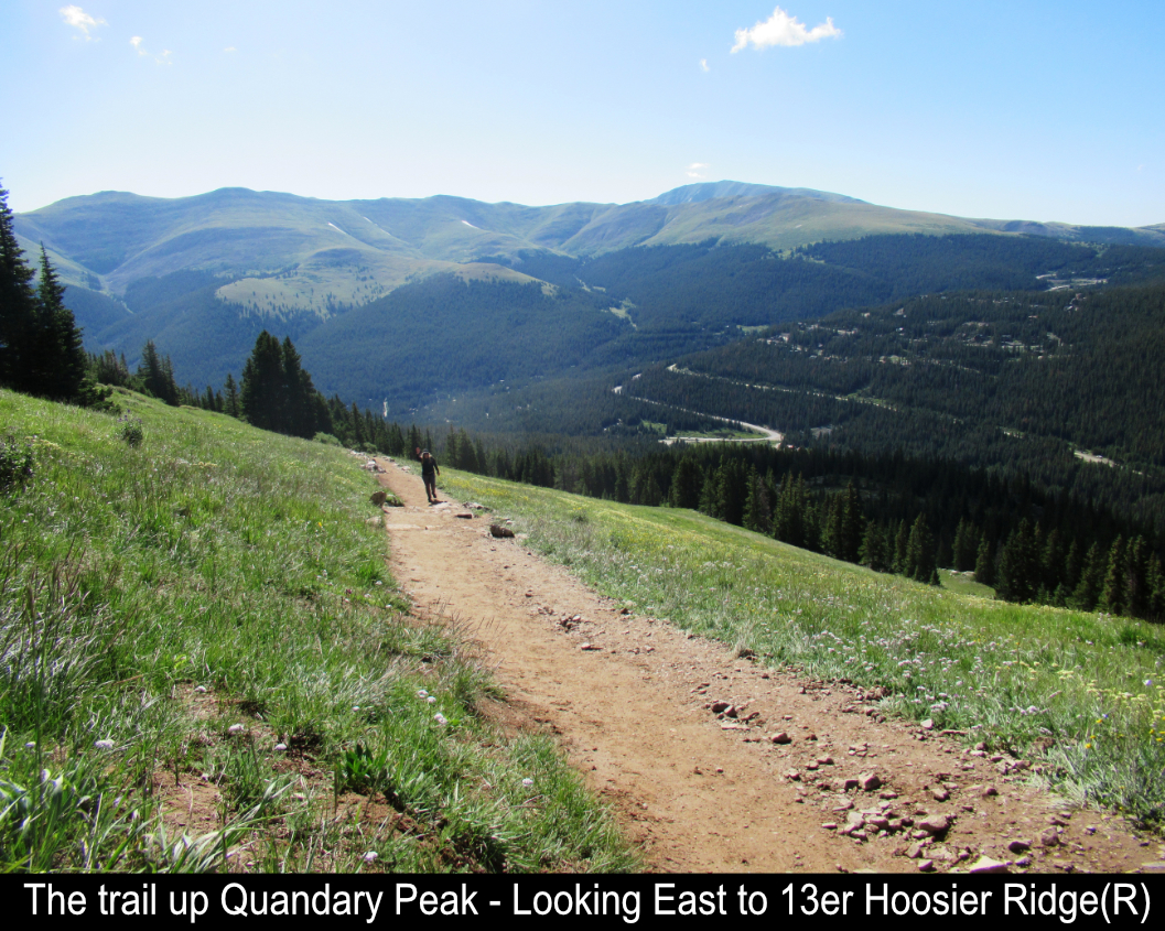 The Trail Up Quandary Peak