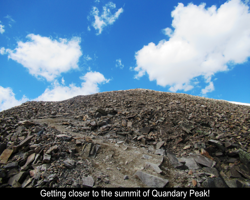 Getting Closer To The Summit Of Quandary Peak