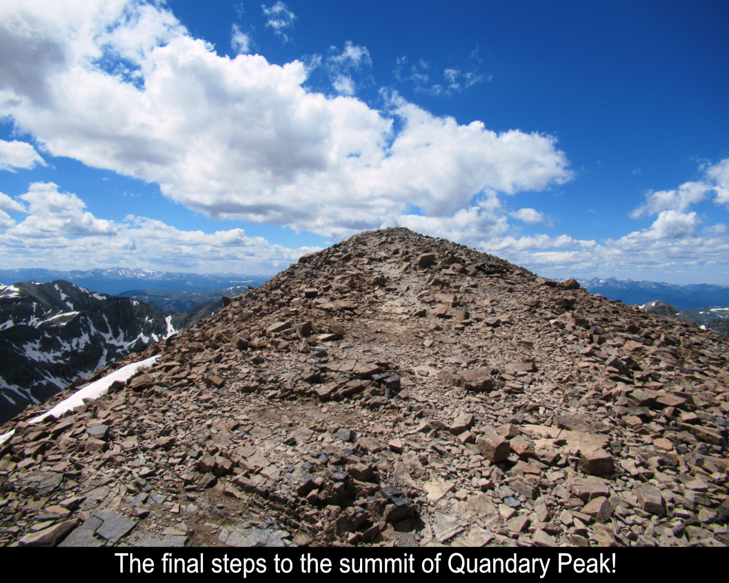 Final Steps To The Summit Of Quandary Peak