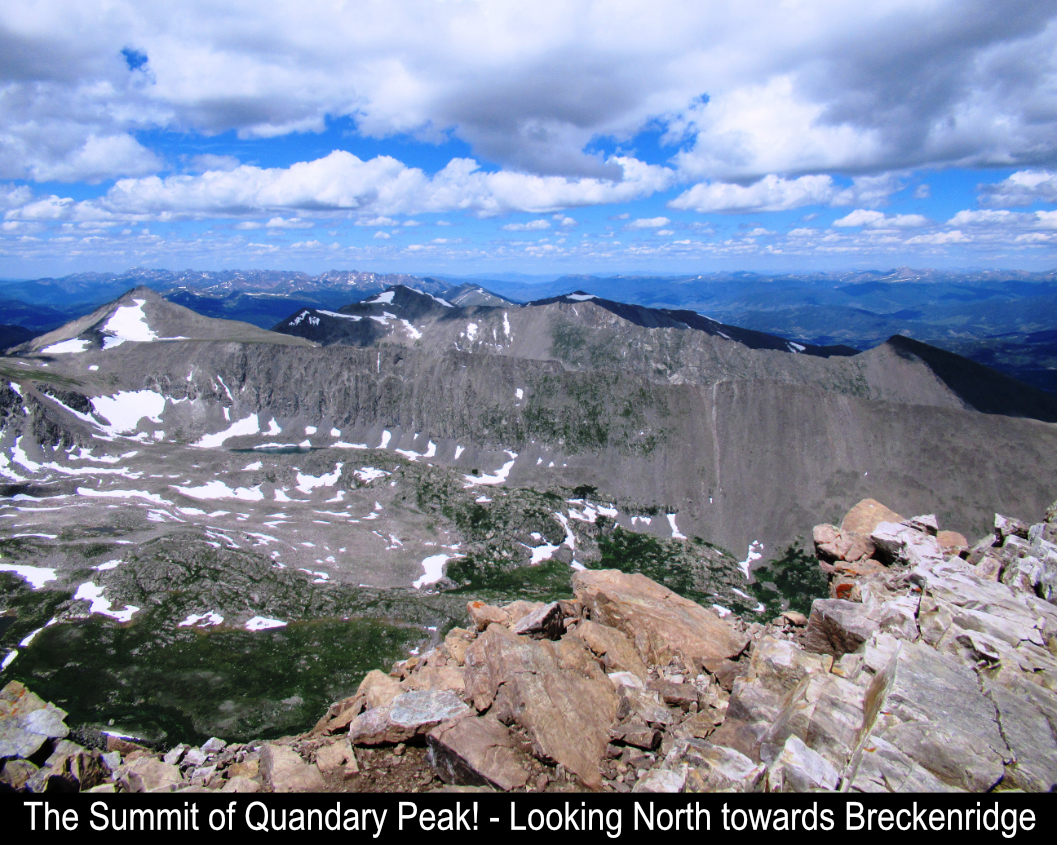 Summit Views North From Quandary Peak