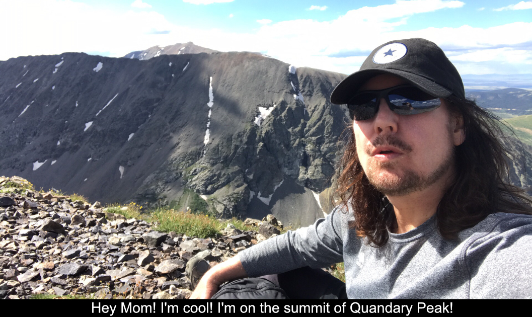 Paul On The Summit Of Quandary Peak