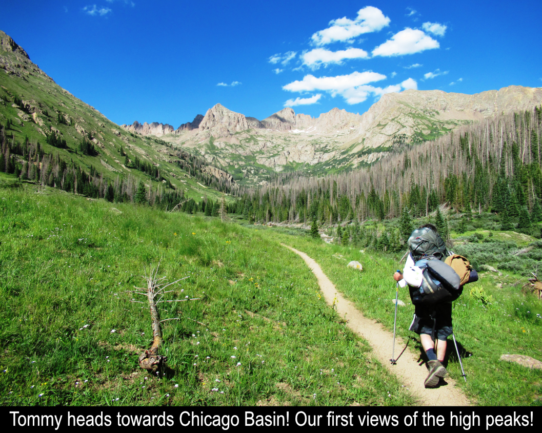 Tommy Heads Towards Chicago Basin