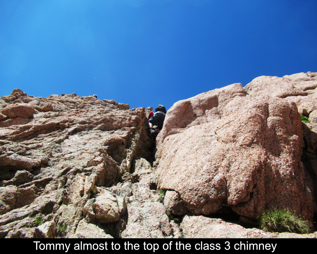 Tommy Nears The Top Of The Class3 Chimney
