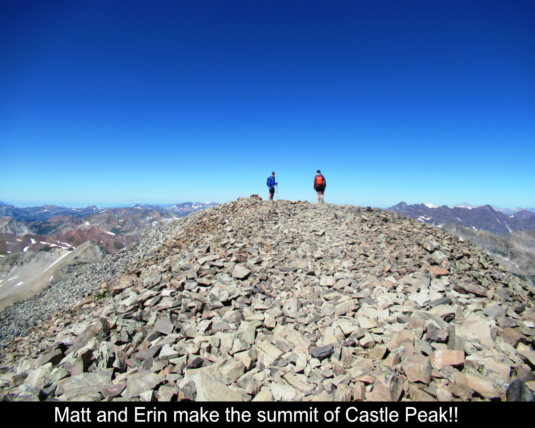 Matt And Erin Make Summit Of Castle Peak