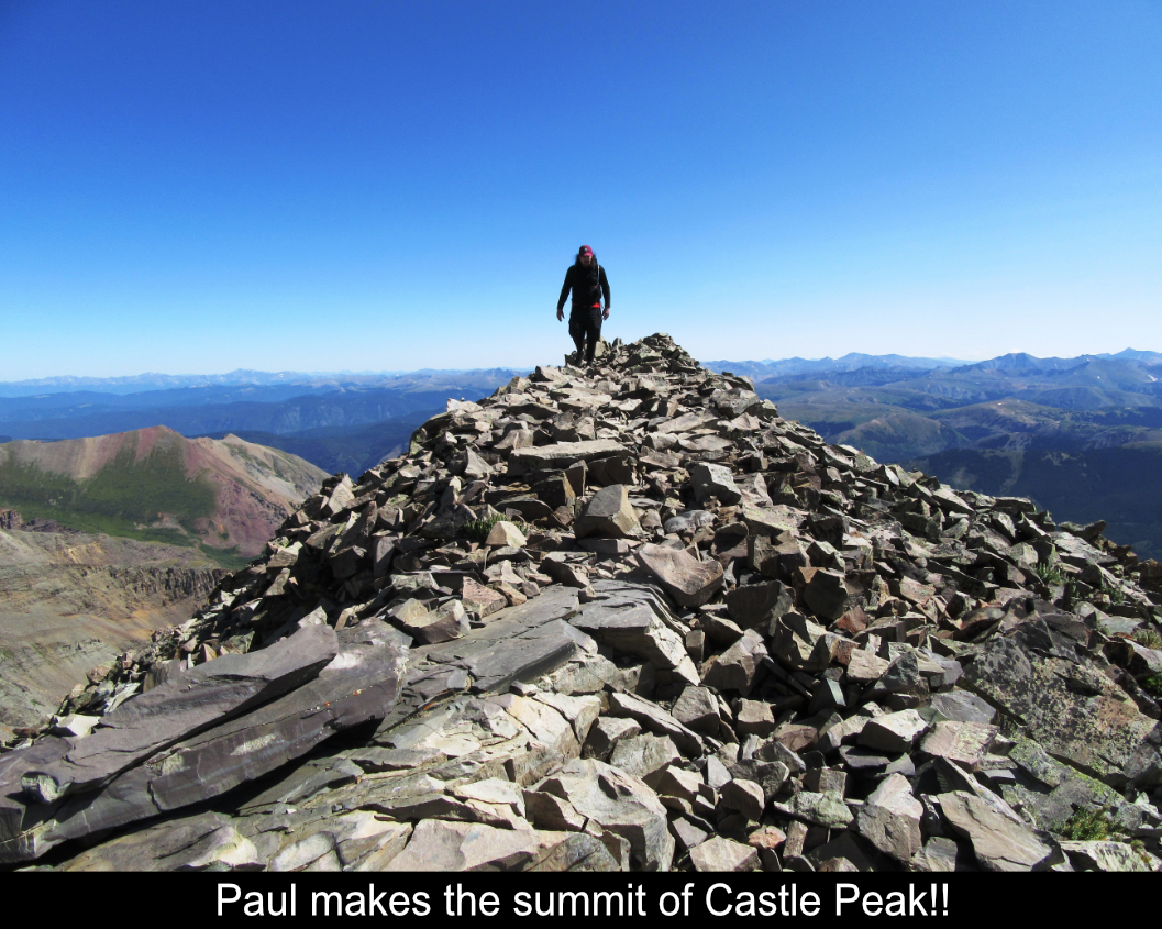 Paul Makes The Summit Of Castle Peak