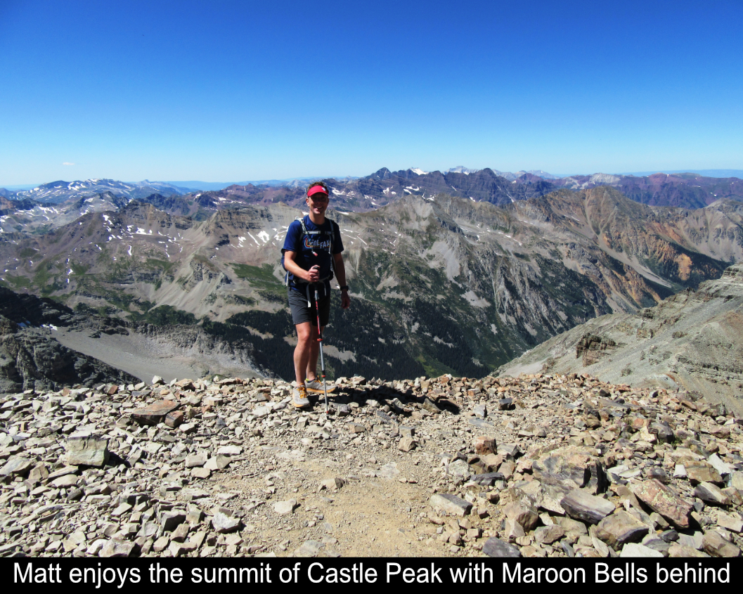 Matt Enjoys The Summit Of Castle Peak