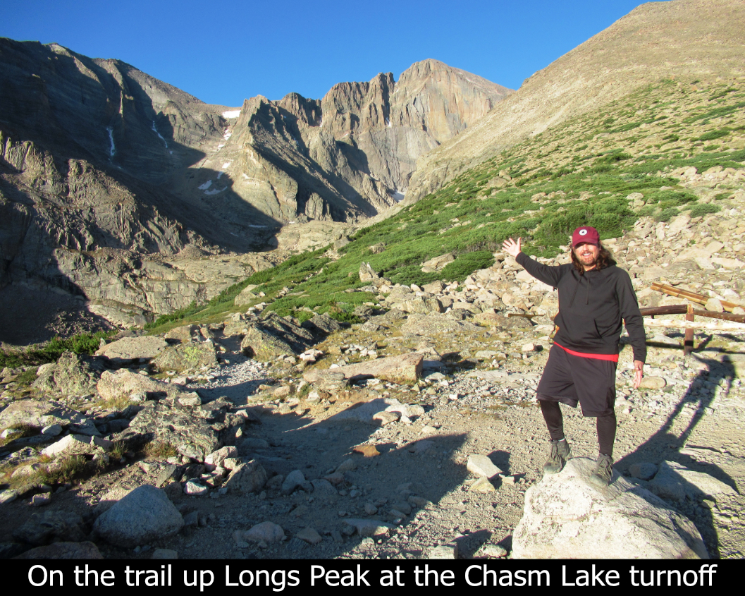 At The Chasm Lake Turnoff On Longs Peak