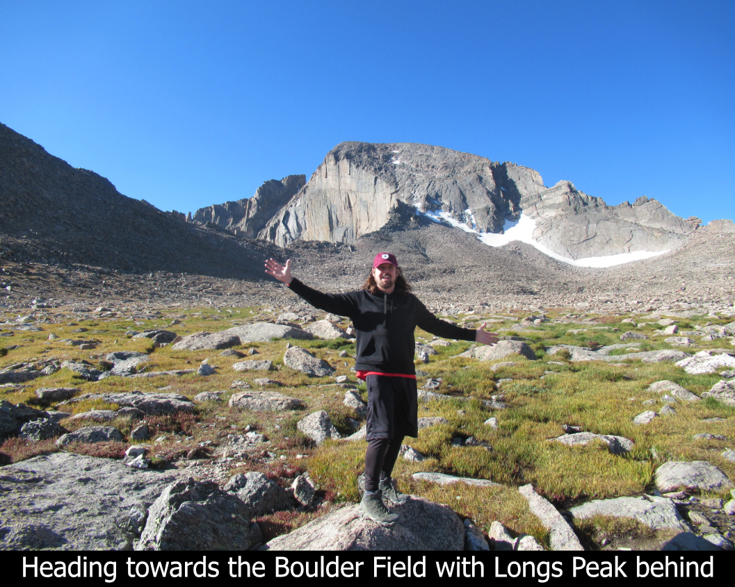 Heading Towards The Boulder Field Longs Peak