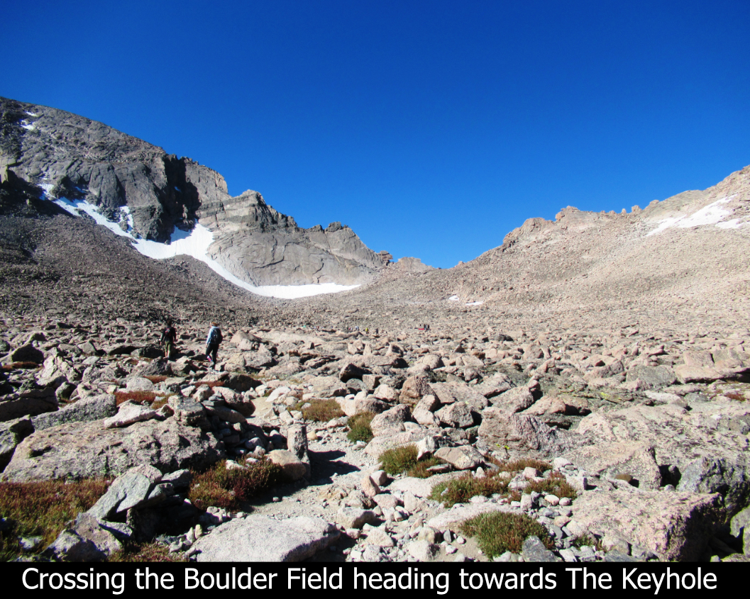 Heading Across Boulder Field To Keyhole