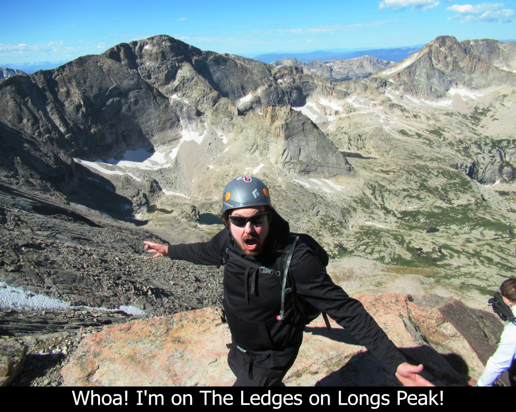 On The Ledges On Longs Peak
