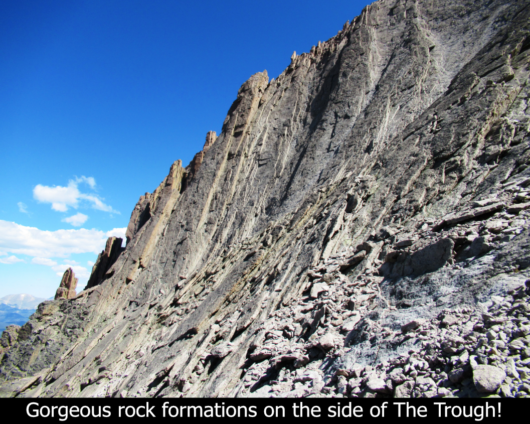 Rock Formations On The Side Of The Trough
