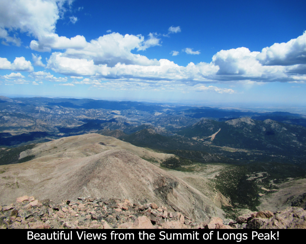 Beautiful Views From Summit Of Longs Peak
