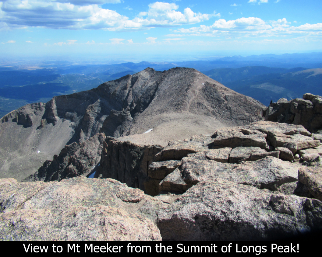 View To Mt Meeker From Summit Of Longs Peak
