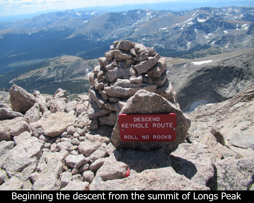 Beginning The Descent Of Longs Peak