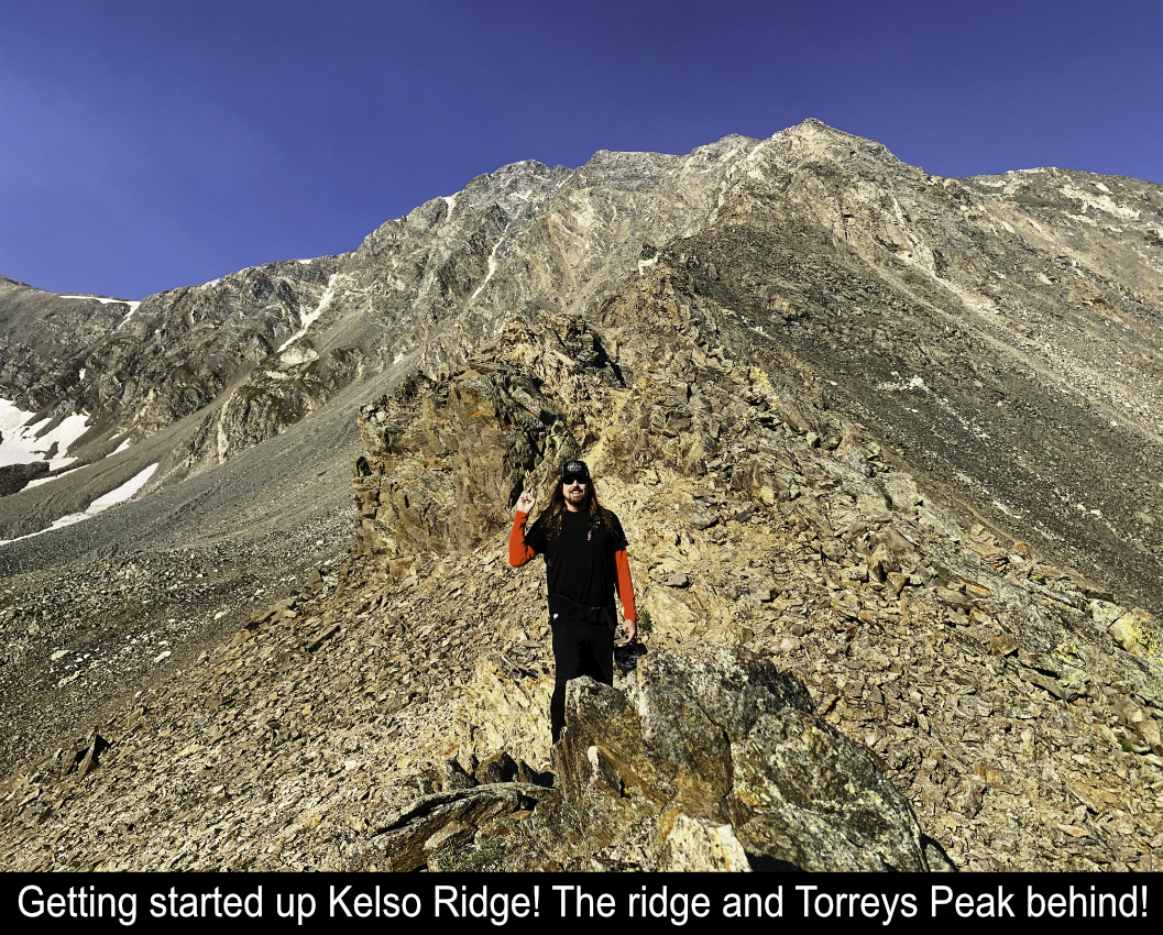 Getting Started Up Kelso Ridge On Torreys Peak