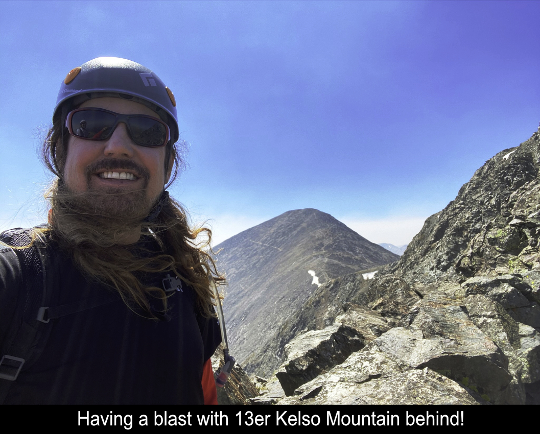 Having A Blast With Kelso Mountain Behind