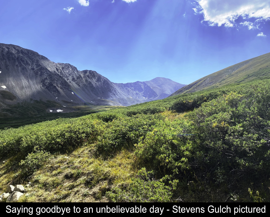 Saying Goodbye Stevens Gulch