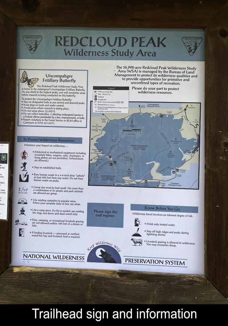 Trailhead Sign And Information