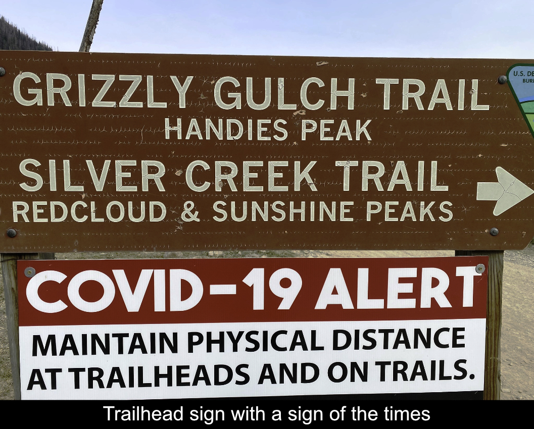 Trailhead Sign To Redcloud Peak