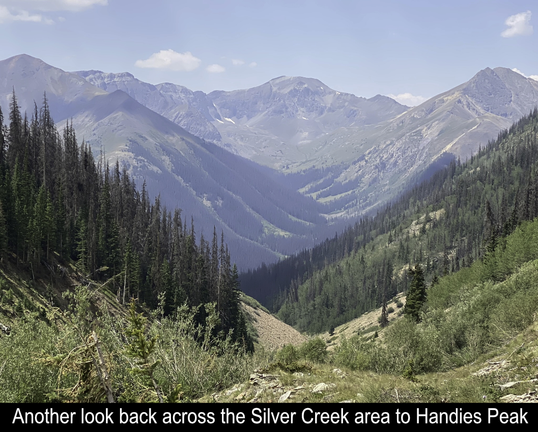 Across Silver Creek And Trailhead To Handies