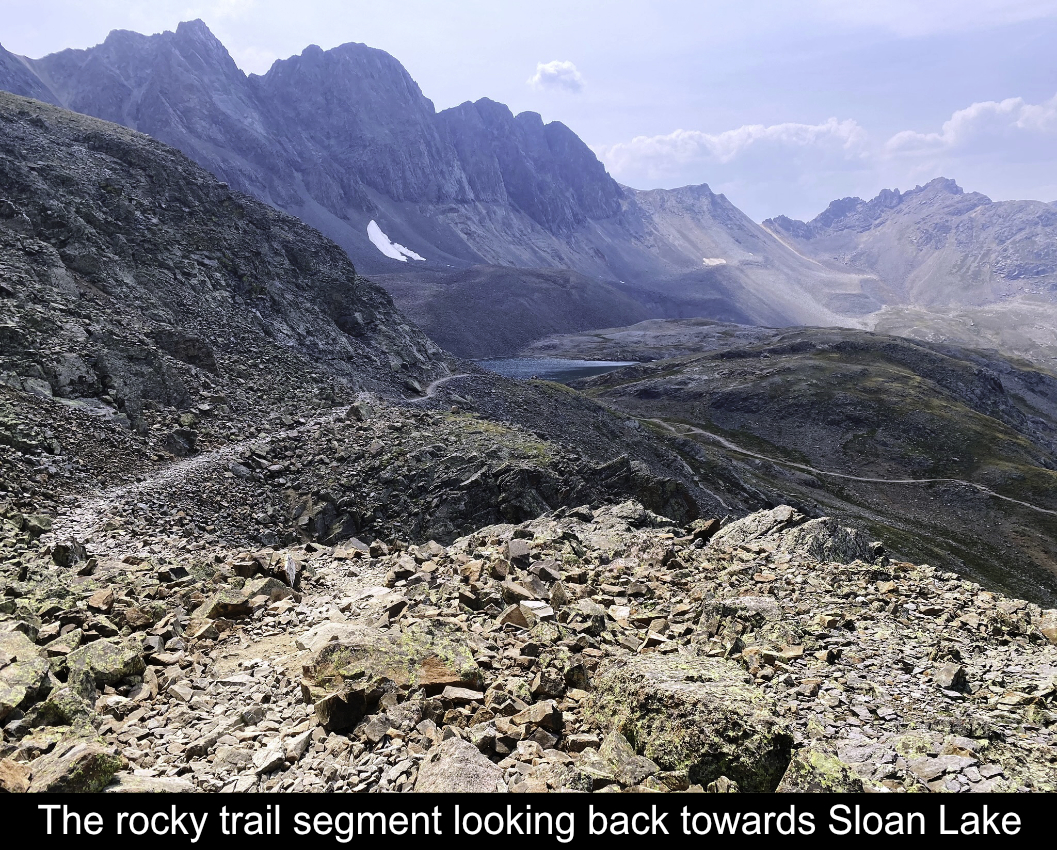 Rocky Trail Segment After Sloan Lake