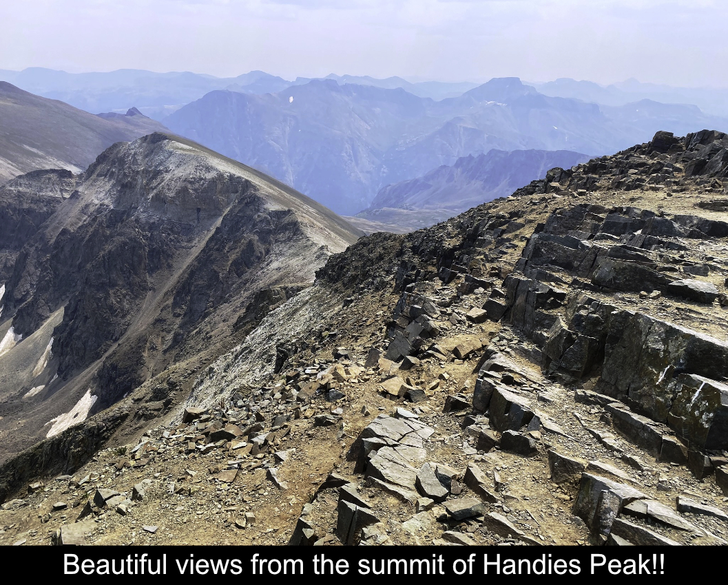 Beautiful Views From Summit Of Handies Peak