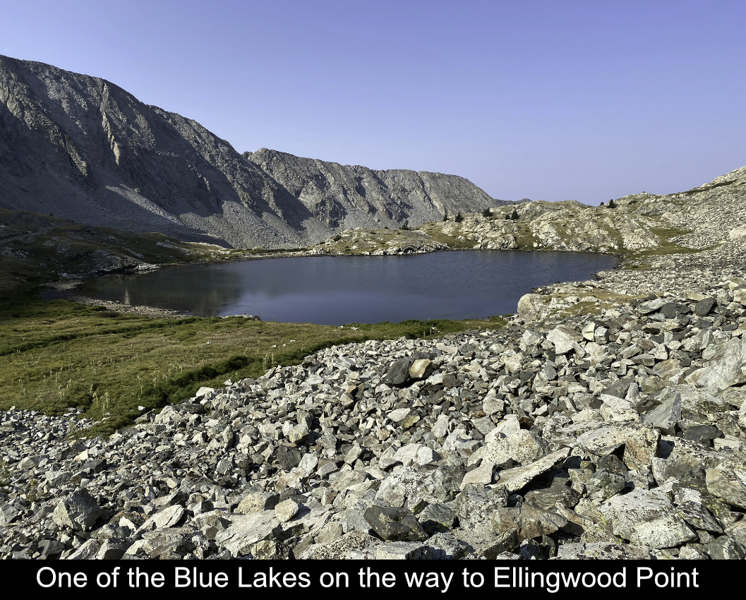 One Of The Blue Lakes On Way To Ellingwood Point