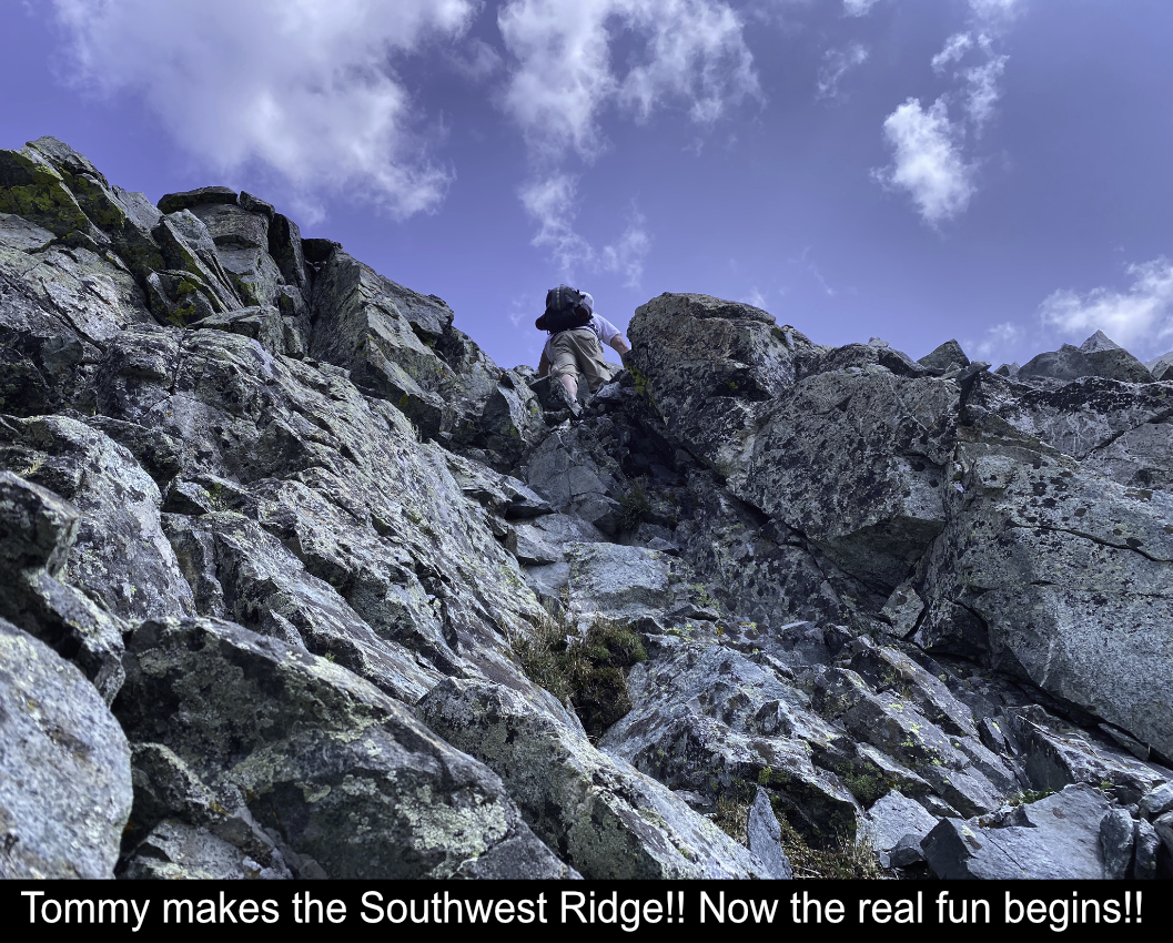 Tommy Makes The Southwest Ridge