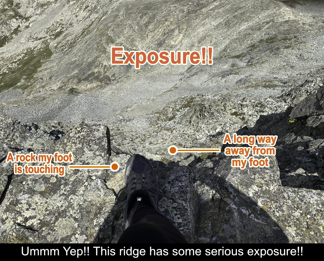 Exposure On SW Ridge Of Ellingwood Point